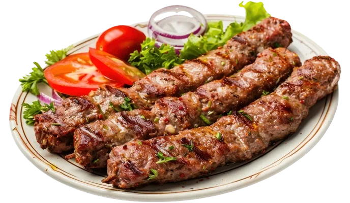 Adana Kebap - butik catering için acılı dana kebap sunumu
